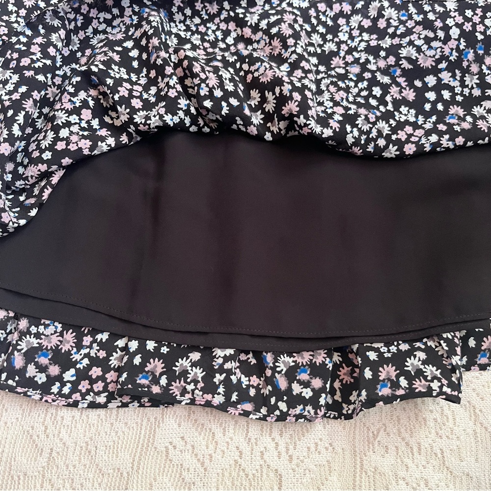Rebecca Taylor floral silk drawstring waist mini dress - Picture 7 of 9